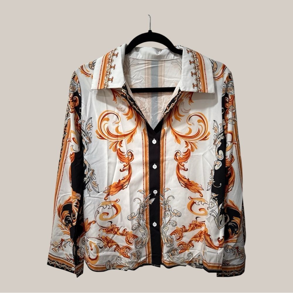 SHEIN  Print Shirt long sleve